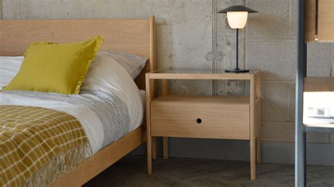 Bedside Table With Drawer And Shelf Snooze Bedside Table Urban Ladder