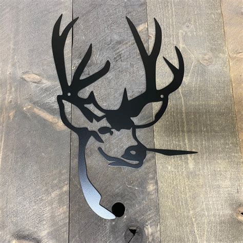 Deer Metal Art Wall Hanging Deer Hunter T The Great Etsy