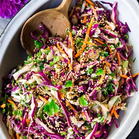 Crunchy Asian Cabbage Salad Pinch Gourmet