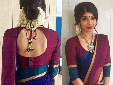 It defines the glamor quotient of the saree. Trendy Saree Blouse Back Neck Designs - Kurti Blouse