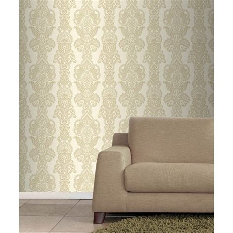 Download Decor Rochester Damask Textured Glitter Wallpaper Soft