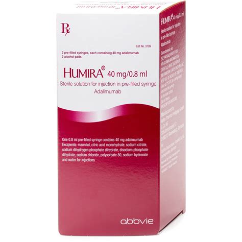 Humira 40 Mg 2 Pre Filled Syringe Refrigerator