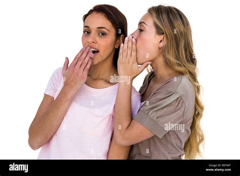 Girls whispering Stock Photo: 93343176 - Alamy