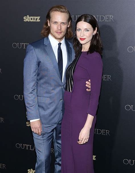 sam heughan and caitriona balfe turn onscreen outlander relationship into real life romance