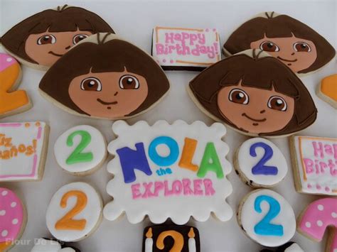 1 Dozen Custom Dora The Explorer Cookies