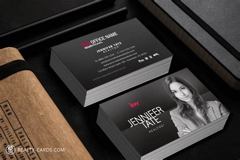 Simple And Modern Real Estate Business Cards Realty Cards