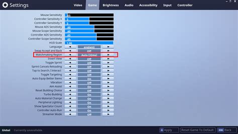 Go down to matchmaking region and your ping will be displayed next to the server location. How can I see my ping in Fortnite BR? - Arqade