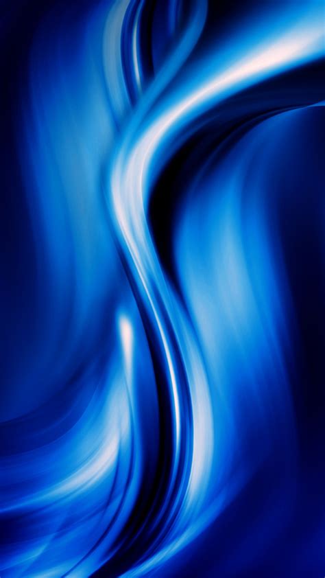 Download Wallpaper 540x960 Blue Waves Abstract Samsung Galaxy S4 Mini