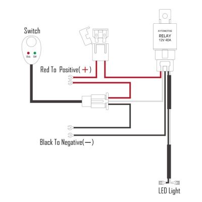 People interested in wiring diagram for led light bars also searched for replacing thermostat on your own without a denver hvac technician can be quite harrowing if you. LED Light Bar Wiring Harness Kit 180W 12V 40A Fuse Relay ...
