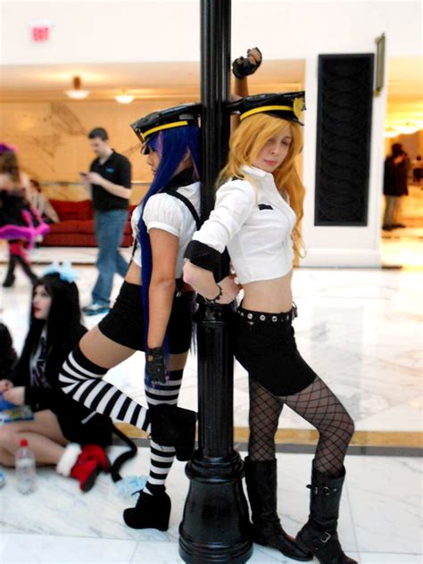 cosplay vania panty and stocking with garterbelt police edition