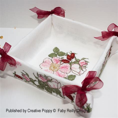 This is a single original pattern, carefully removed from an out of print magazine, book, or. Faby Reilly Designs - Wild Rose Desk tidy (cross stitch ...