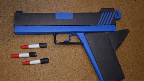 Diy How To Make A Paper Defense Gun That Shoot Paper Bullet Toy