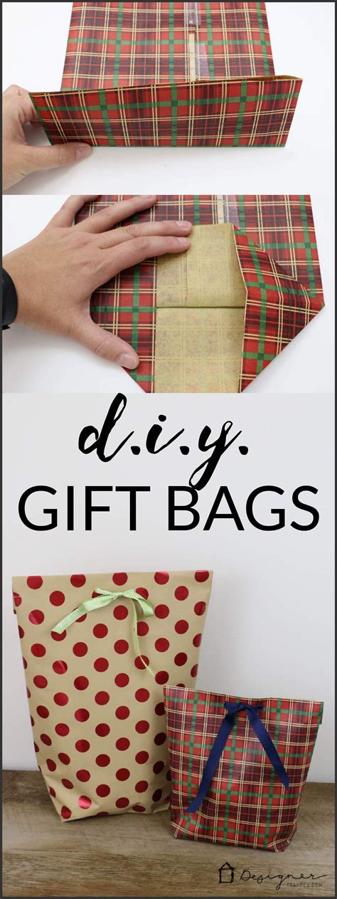 How To Make A Diy T Bag For Christmas Diy T Bags From Wrapping