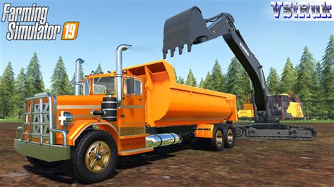 Farming Simulator 19 Vstruk Revolution Dump Truck Moving Dirt On