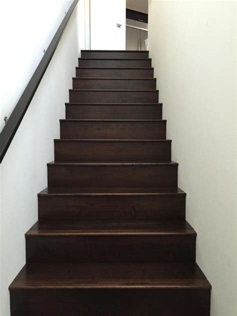 Engineered Oak Stained Wood Stairs 7 12 In Staircase Design Wood