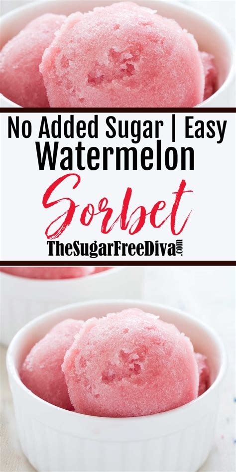 Sugar Free Watermelon Sorbet Artofit