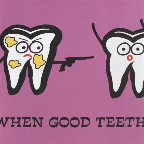 Todd Goldman When Good Teeth Go Bad Fine Art 24x36 Litho Poster