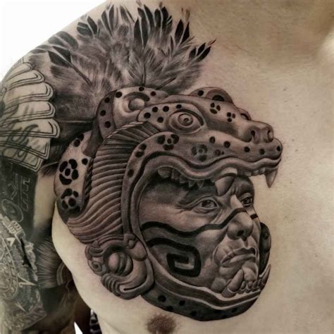 Very primal and at the same time noble looking. Jaguar Warrior Tattoo on Chest | Best Tattoo Ideas Gallery ...