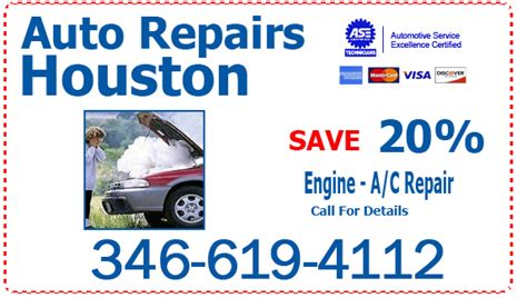 Auto Repair Houston Brake Repair Oil Change Tune Ups Automotive