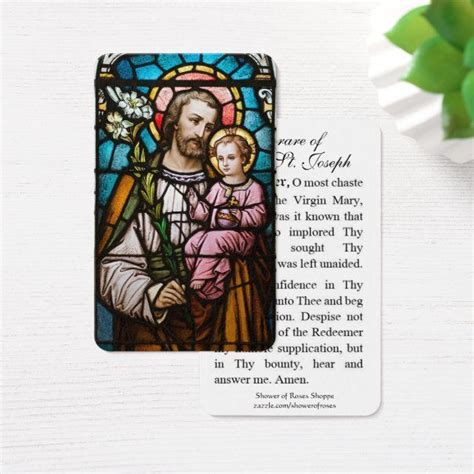 Mother of perpetual help, today we face so many difficulties. Memorare Prayer St. Joseph & Jesus Holy Card | Zazzle.com | Holy cards, Memorare prayer, St ...