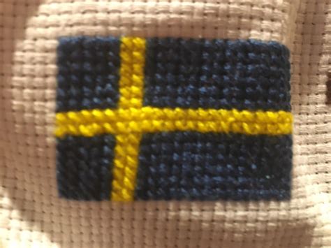 cross stitching flags 1 flag of sweden r vexillology