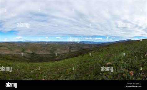 View Of Green Valley At Baviaanskloof Western Cape South Africa Stock