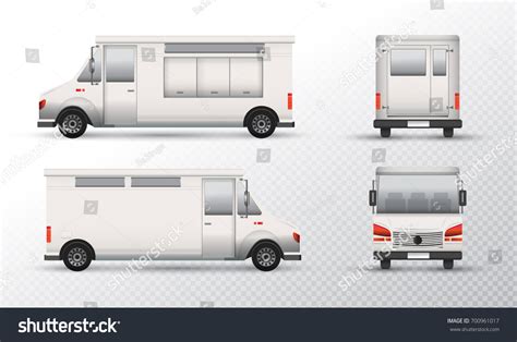 Download Food Truck Template Design White Truck Stock Vector 700961017 - Shutterstock