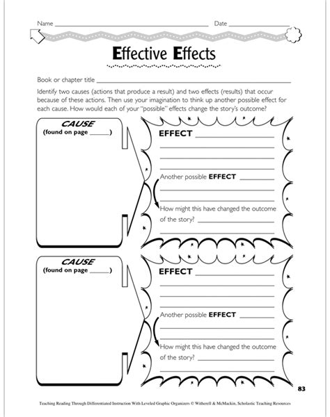 26 Best Ideas For Coloring Cause And Effect Graphic Organizer
