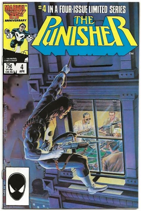 The Punisher 4 1986 Vintage Nm Key Comic From Origial Punisher