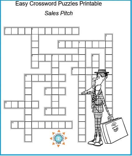 Easy Crossword Puzzles Printable For Your Convenience