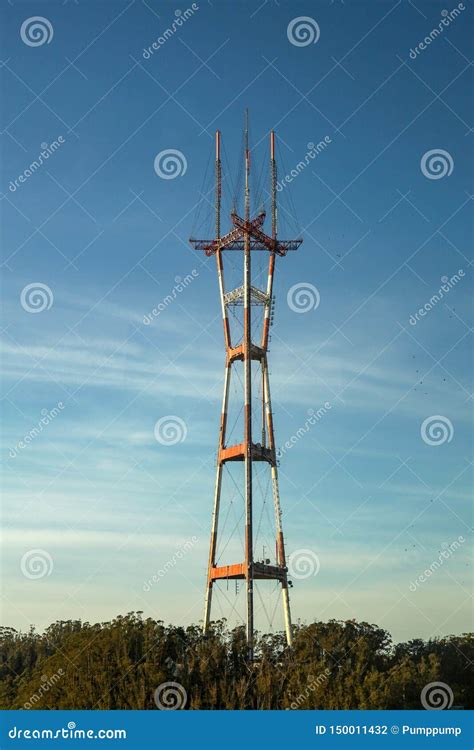 View Of Twin Peak Tower At San Franciscousa Stock Photo Image Of