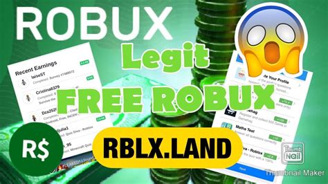 Earn Free Robux Legitly In Rblxland Roblox Youtube