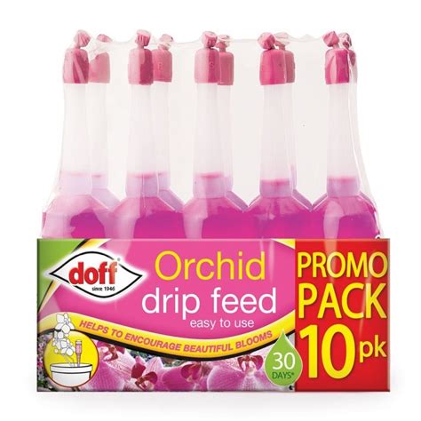 Doff Orchid Liquid Plant Drip Feed Feeders 10pk Dp1044 Sealants And