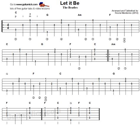 Let It Be Easy Guitar Lesson
