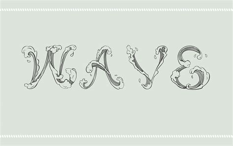 Wave Font On Behance