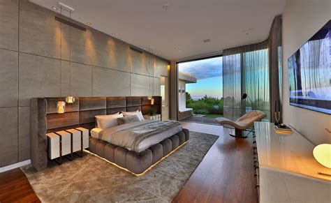 Luxury Modern Master Suite With View Bedroom Design Modern House Bedroom Decor