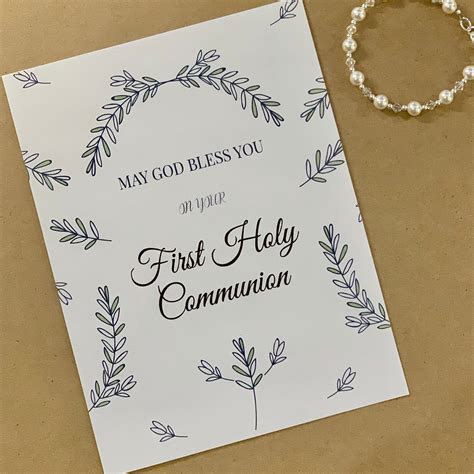 First Communion Cards Printable Printable Form Templates And Letter