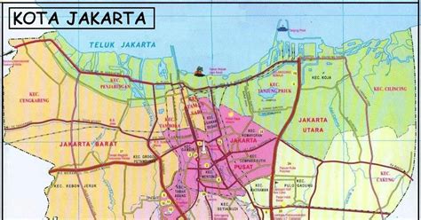 Peta Kota Jakarta Geografi Regional Indonesia