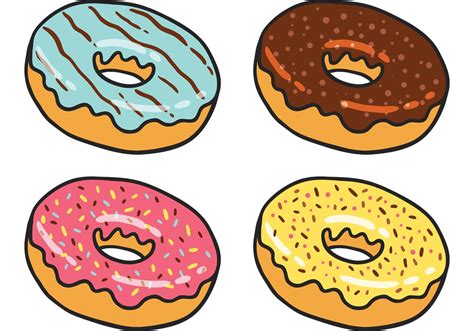 Cartoon Donut Vector Art Icons And Graphics For Free Download