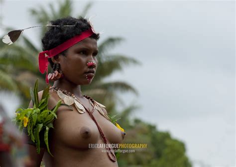 ERIC LAFFORGUE PHOTOGRAPHY Portrait Of A Topless Tribal Woman In