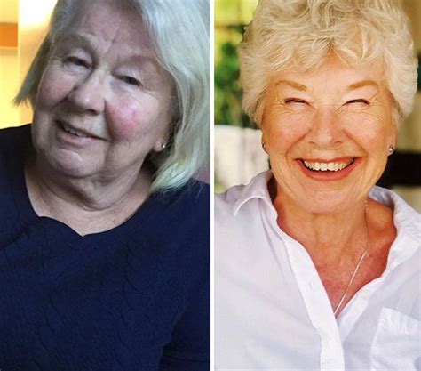 upbeat news 73 year old woman s viral physical transformation photos break the internet