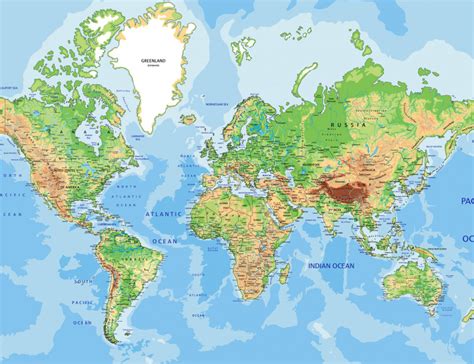 Harta Lumii Geografica