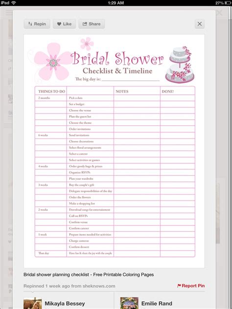 pin by jessica mihalik on wedding bridal shower planning bridal shower planning checklist