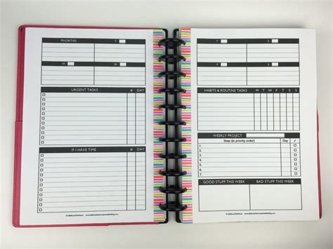 Planning With A Functional Minimalist Diy Weekly Planner Printable 52