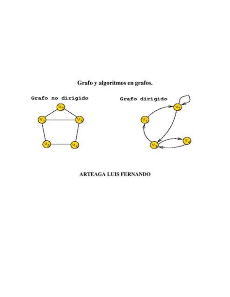 Grafo Y Algoritmos En Grafos Luis Arteaga UDocz