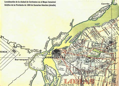 Location Of The City Of Corrientes 1893 Ex