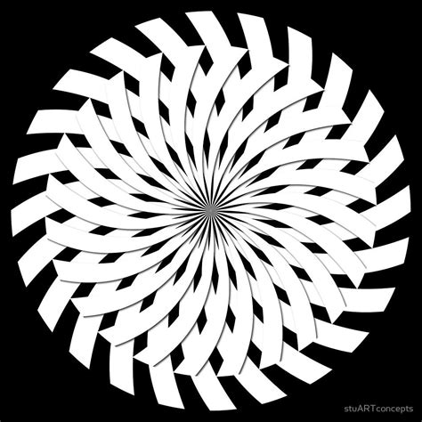 Geometric Flower Optical Illusion By Stuartconcepts Optical Illusions Illusions Geometric Flower