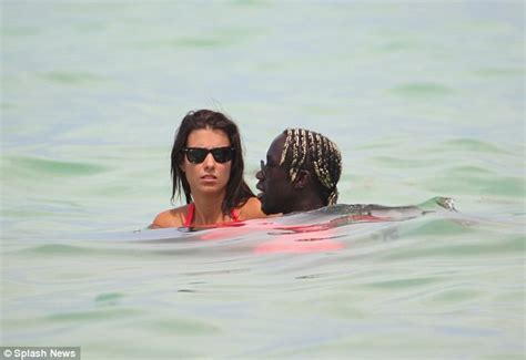 Bacary Sagna Takes To The Beach With Wife Ludivine Before Beginning