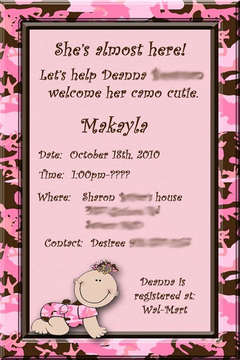 We have lotsof baby shower at work ideas for people to go for. example of an baby shower flyer | For all type baby a Work ...