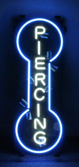 Piercing Logo Neon Sign Other Neon Signs Neon Light